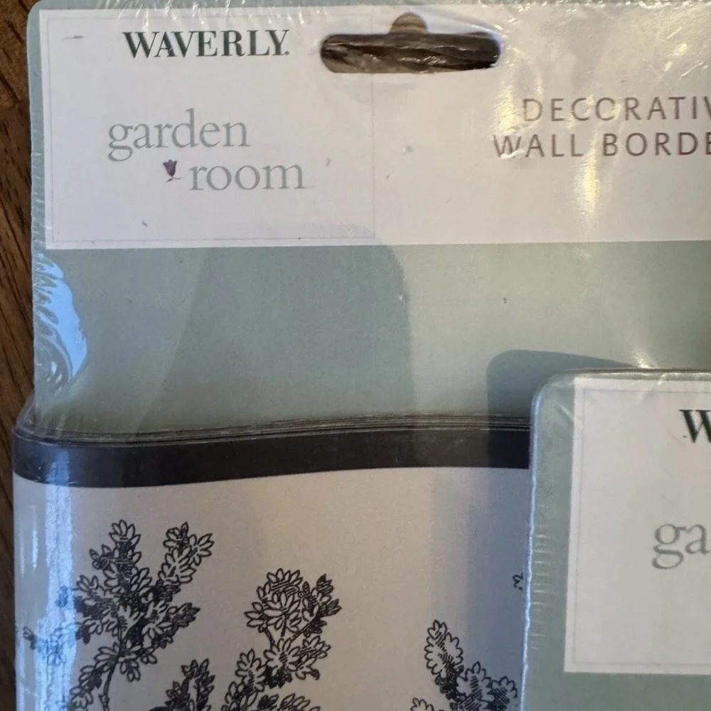 3 WAVERLY Toile Style Black Wall Border The Garden Room Line Cottage Core French